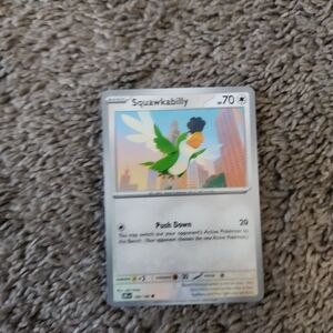 Pokemon Green White Squawkabilly Card